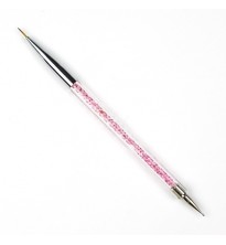 Teptukas laineris ir taškuoklis viename įrankyje su rožiniu cirkoniu rankenėlėje 